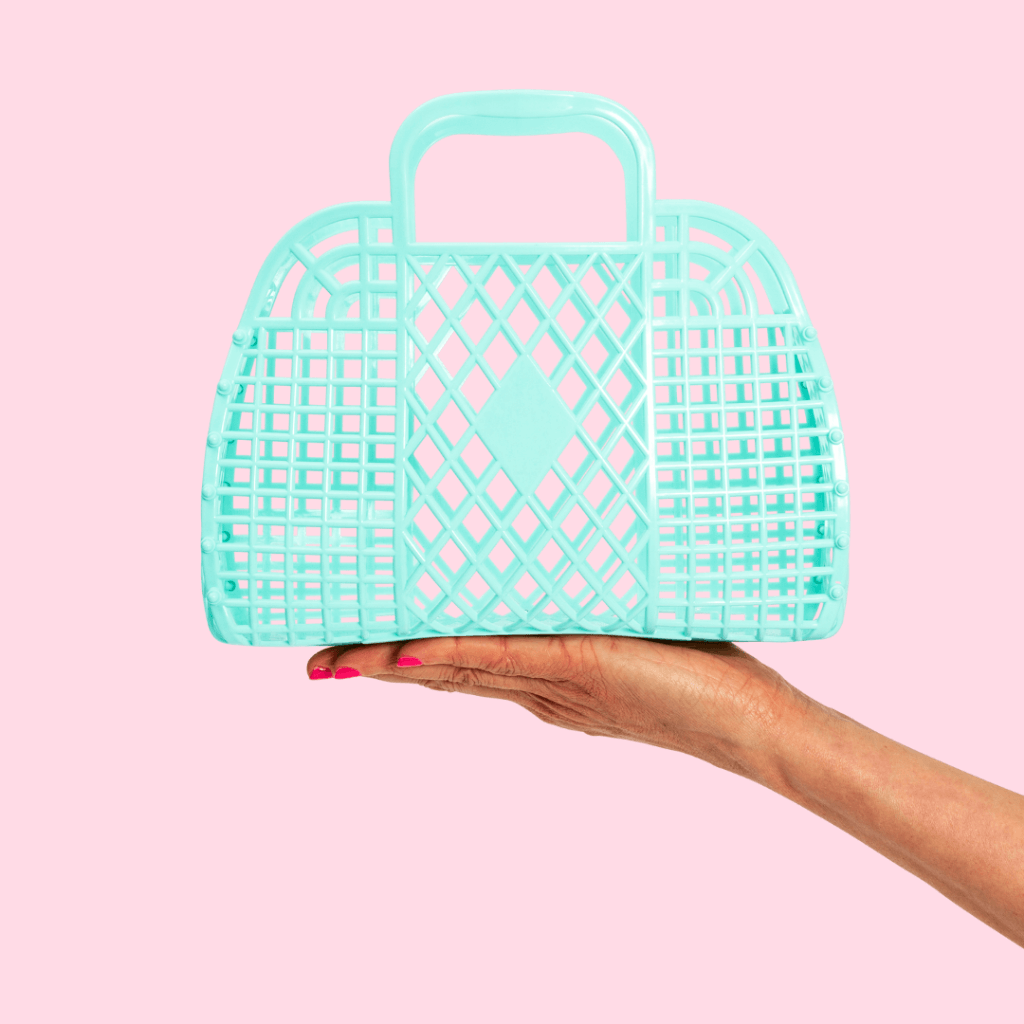 Sun jellies small retro basket bag online